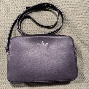 kate spade Black Leather Crossbody Camera Bag